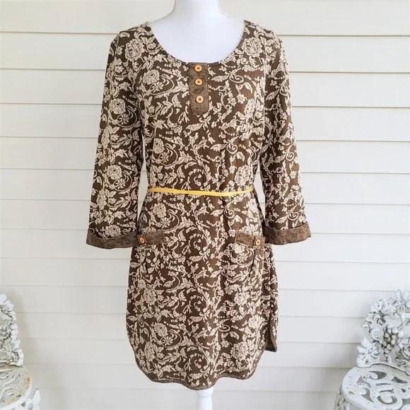 NWT Nick and Me Tunic style dress with long sleeves and a tapestry design - Picture 7 of 9